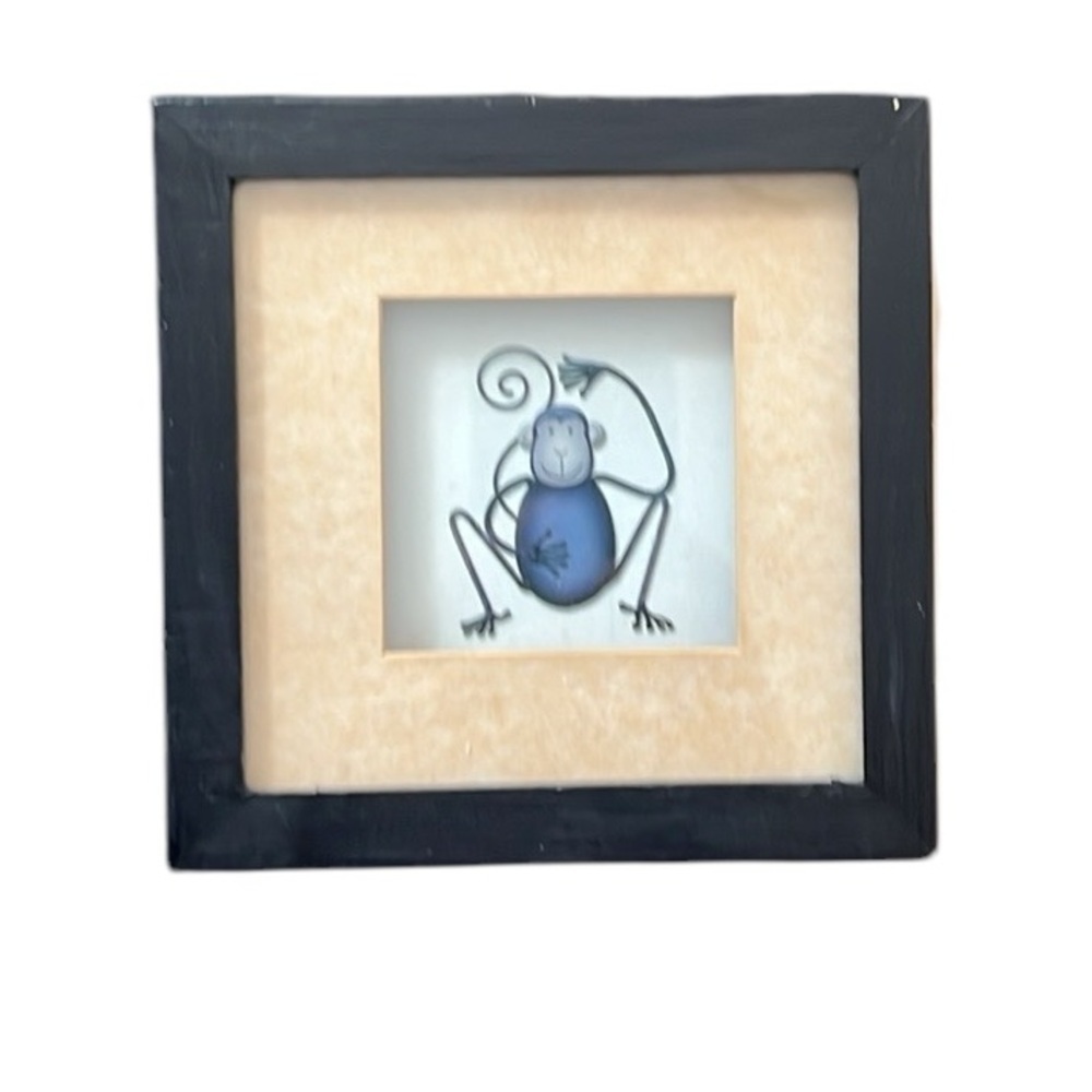 Framed monkey print. - Picture 4 of 7